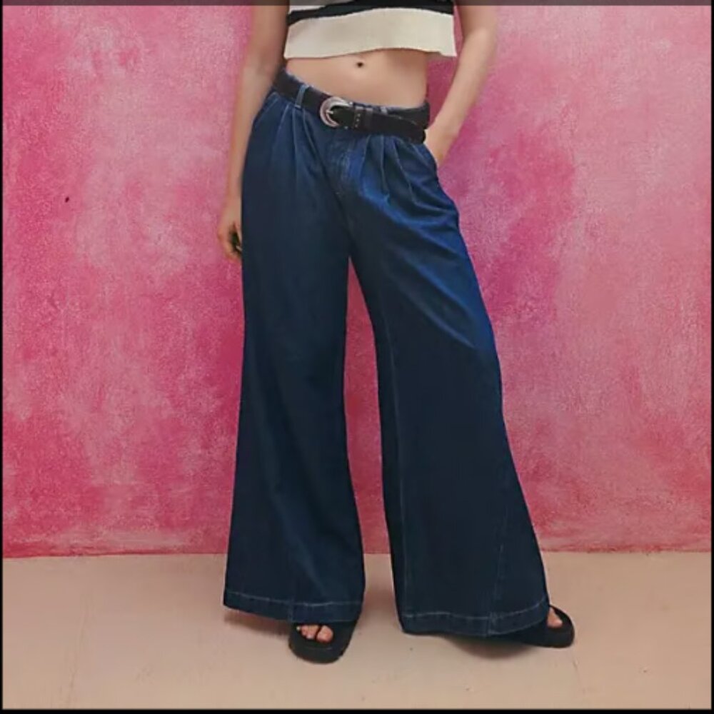 Free People We The Free Equinox Denim Trousers, Ritual Wash, Size 28 NWOT - Picture 2 of 12